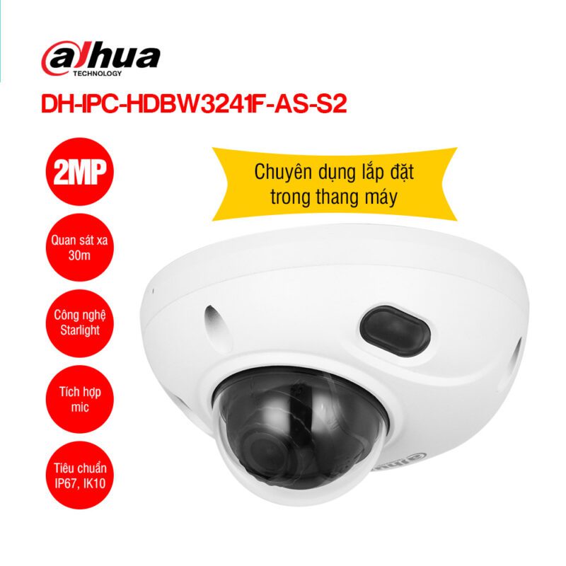 Camera IP 2MP DAHUA DH-IPC-HFW3241T-ZS-S2