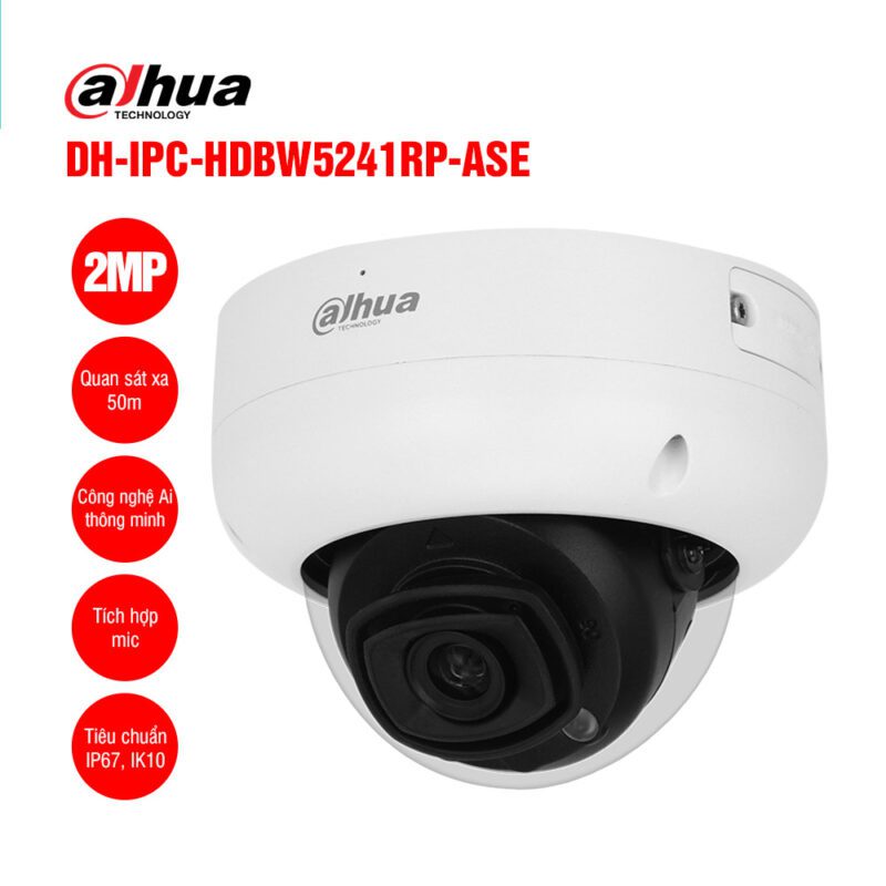 Camera IP 2MP DAHUA DH-IPC-HFW5241T-ASE