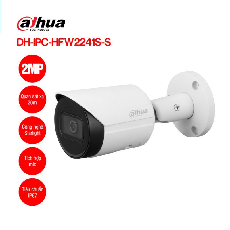Camera IP 4MP DAHUA DH-IPC-HFW2441S-S