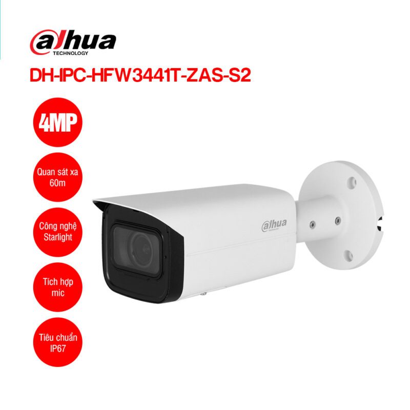Camera IP 4MP DAHUA DH-IPC-HDBW3441R-ZAS-S2