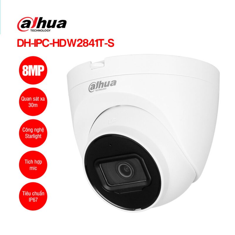 Camera IP 8MP DAHUA DH-IPC-HFW2841T-AS