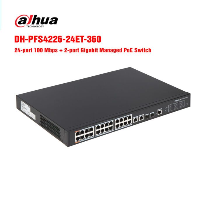 Switch PoE 24 cổng DAHUA DH-PFS4226-24ET-360